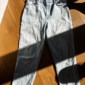 Abercrombie & Fitch Blue Straight Leg Pants
